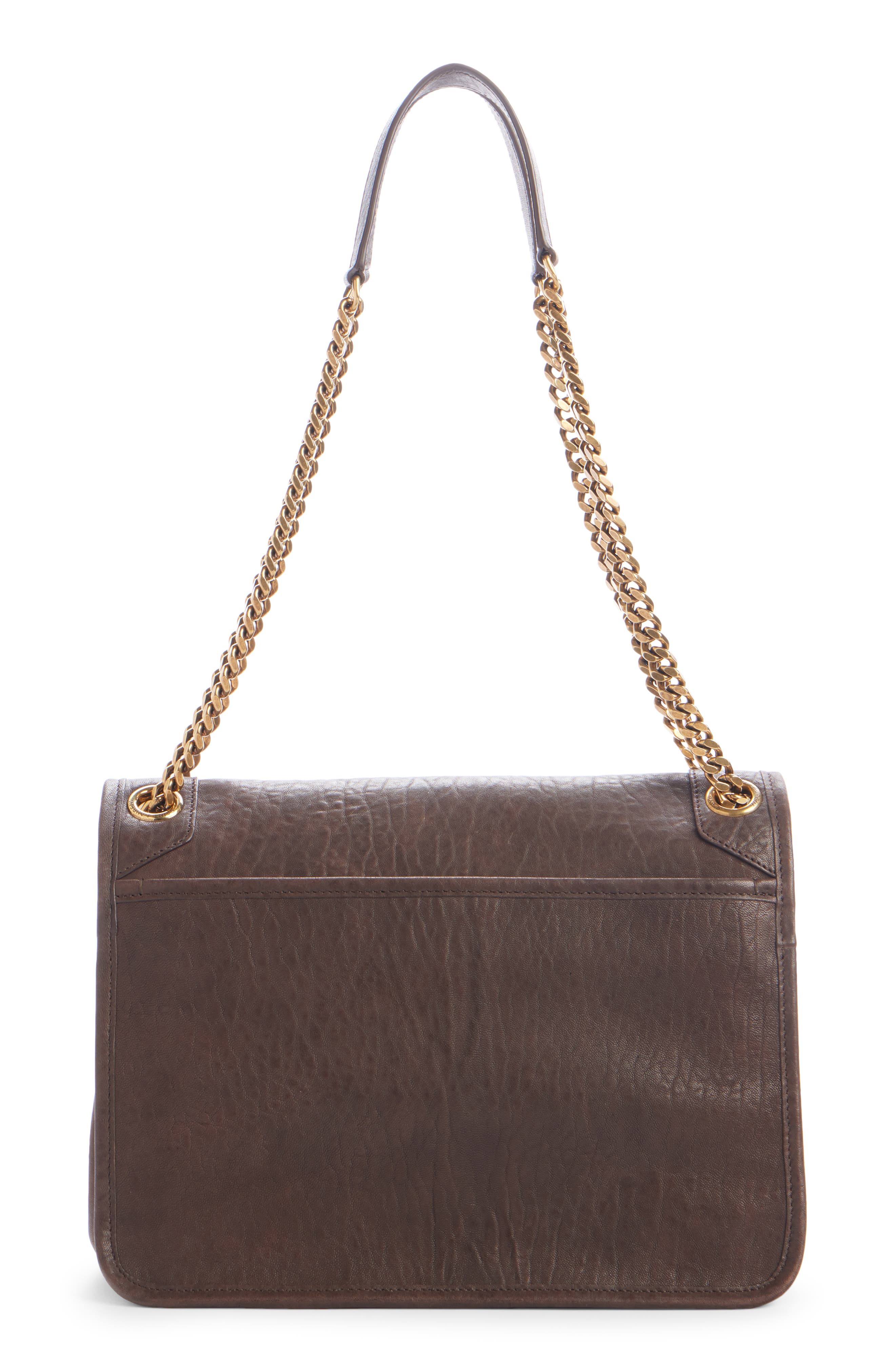 Saint Laurent Medium Niki Leather Shoulder Bag, Alternate, color, 
