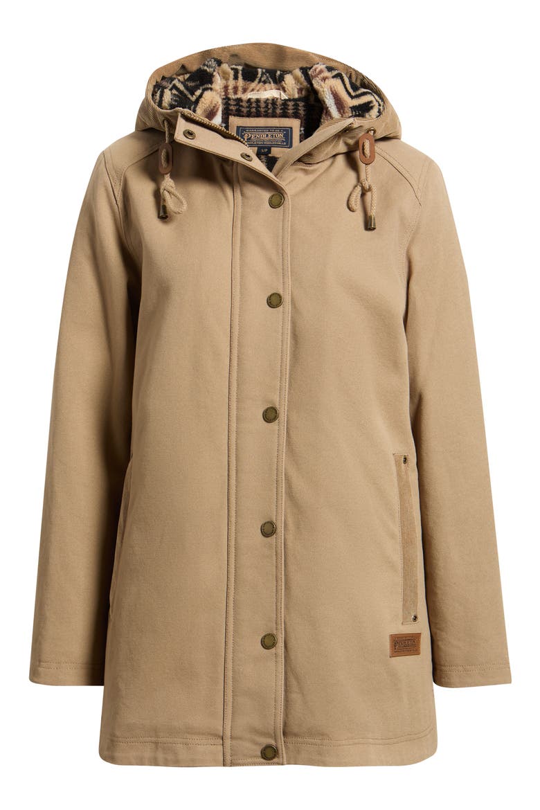 Cedar Creek Canvas Parka, Main, color, OLD OAK