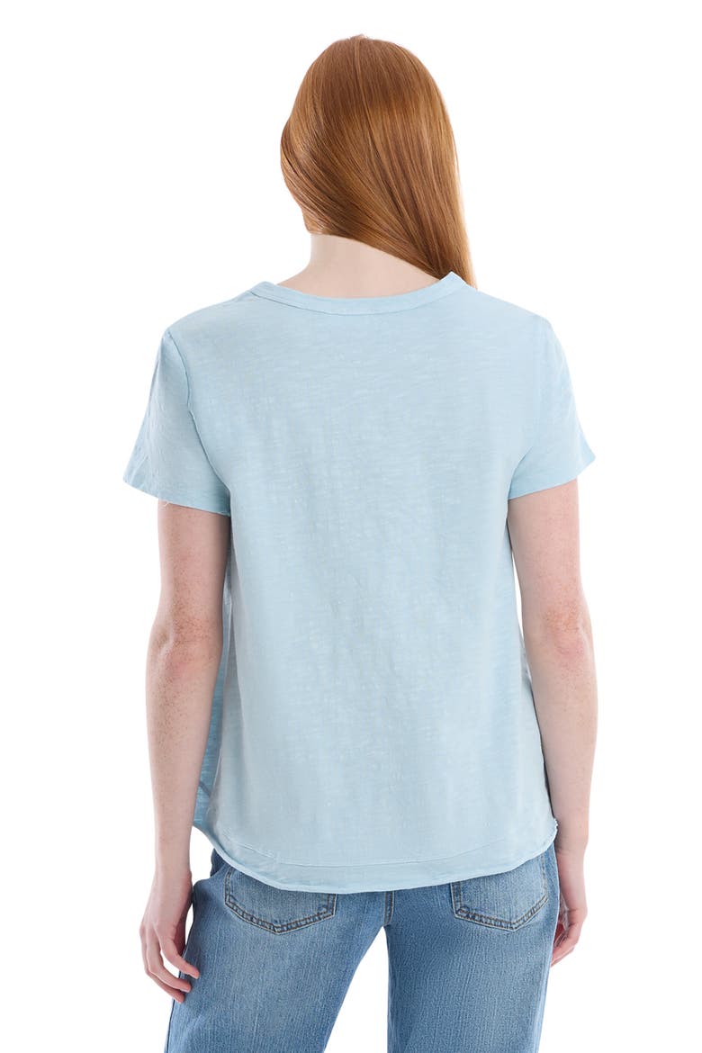 Boxy Short Sleeve Mixed Hem, Alternate, color, Corydalis Blue
