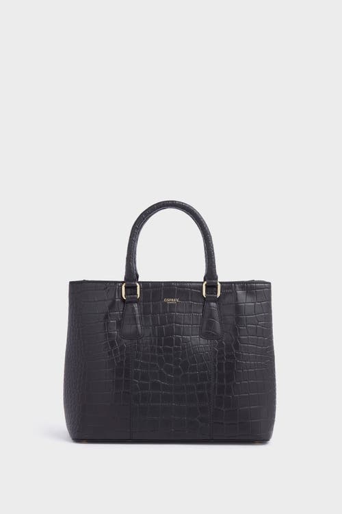 Osprey London The Adaline Leather Workbag In Black