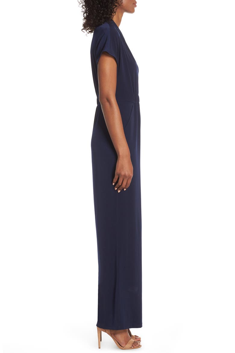 Cinched Waist Jumpsuit, Alternate, color, NAVY