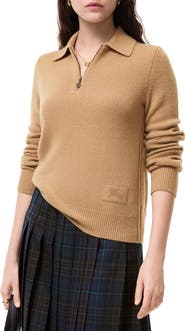 Burberry Long-sleeve Cashmere Polo Shirt