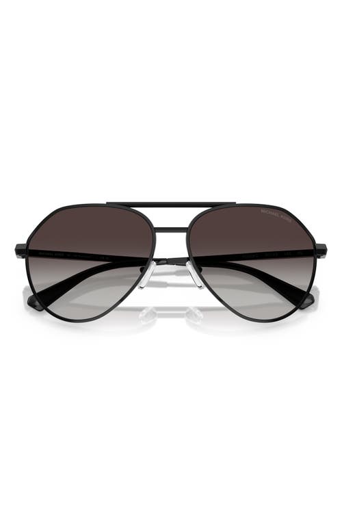 Michael Kors 60mm Pilot Sunglasses In Black