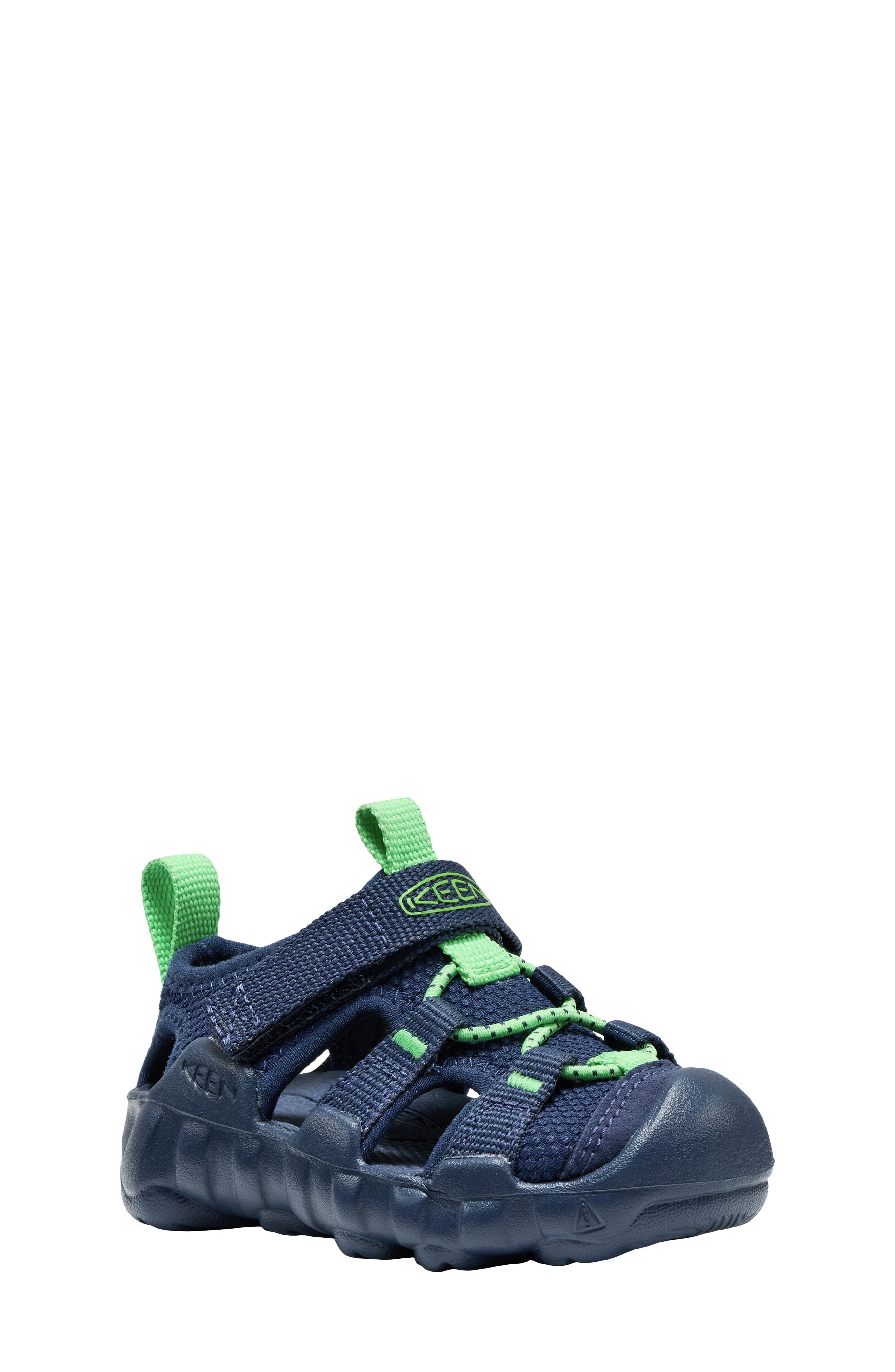 KEEN Kids' Hyperport H2 Sandal, Main, color, Naval Academy/Vibrant Green