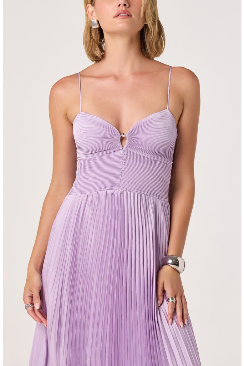 Alaia Pleat Evening Gown, Alternate, color, LILAC