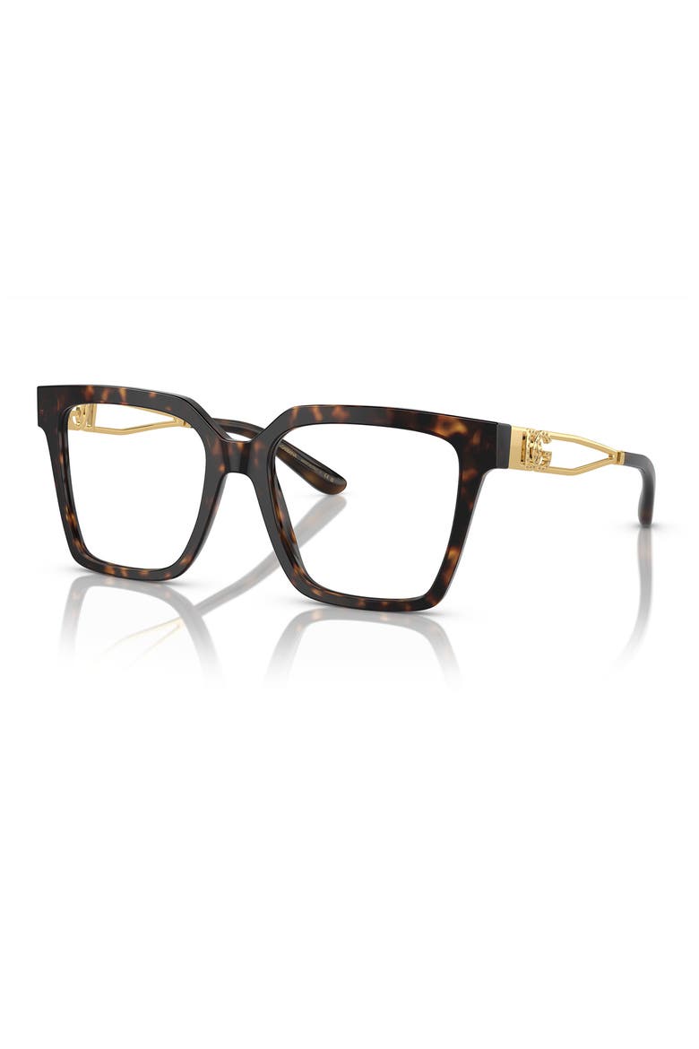 51mm Square Optical Glasses, Alternate, color, HAVANA / DEMO LENS
