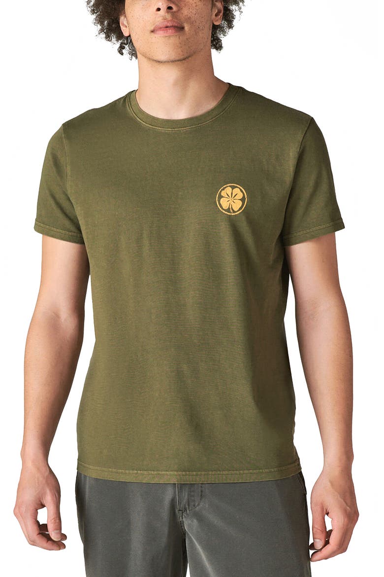 Peace of Mind Graphic Tee, Main, color, DARK OLIVE
