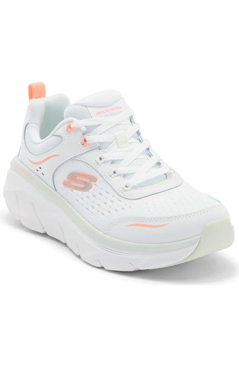 SKECHERS D'Lux Walker 2.0 Sneaker, Main, color, White Multi