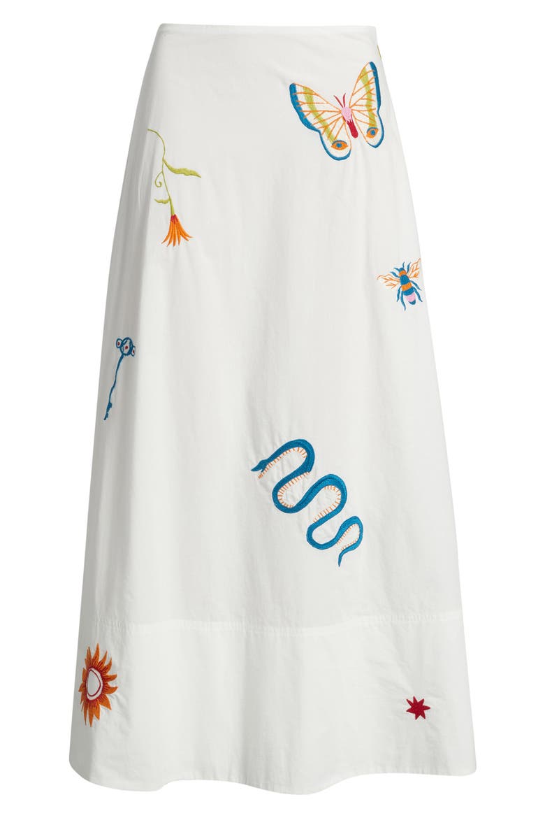 Eden Embroidered Organic Cotton Maxi Skirt, Alternate, color, MONTECITO EMBROIDERY MOTIF