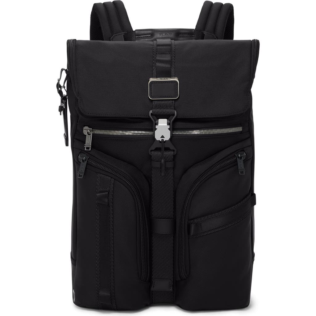Tumi Surveillance Front Flap Backpack In Black