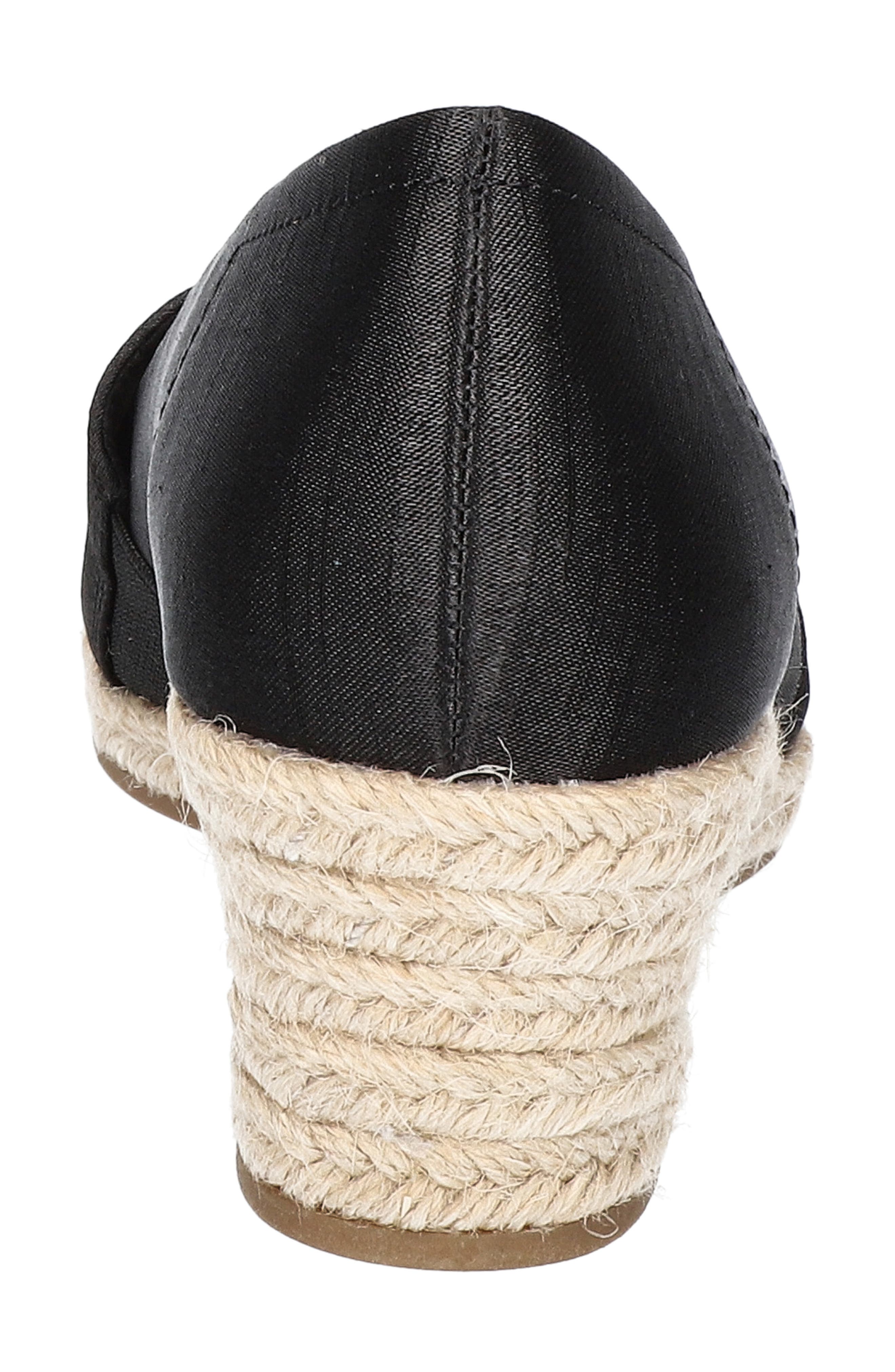 EASY STREET Jasper Espadrille Wedge Pump, Alternate, color, Black Thai Silk