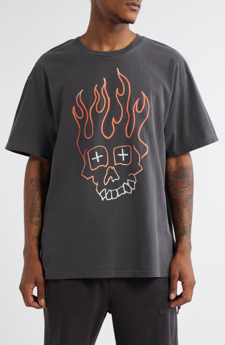 Ksubi Skull Biggie Cotton Graphic T-Shirt, Main, color, 