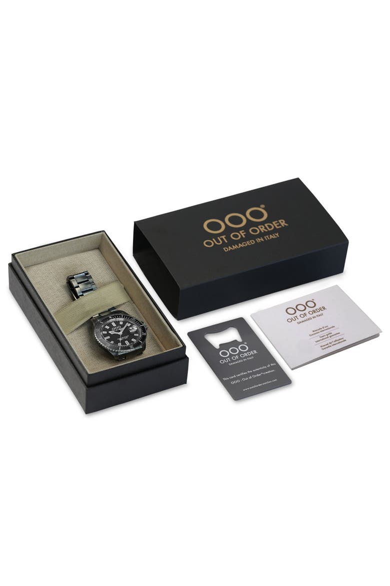 Casanova Bracelet Watch, 44mm, Alternate, color, BLACK