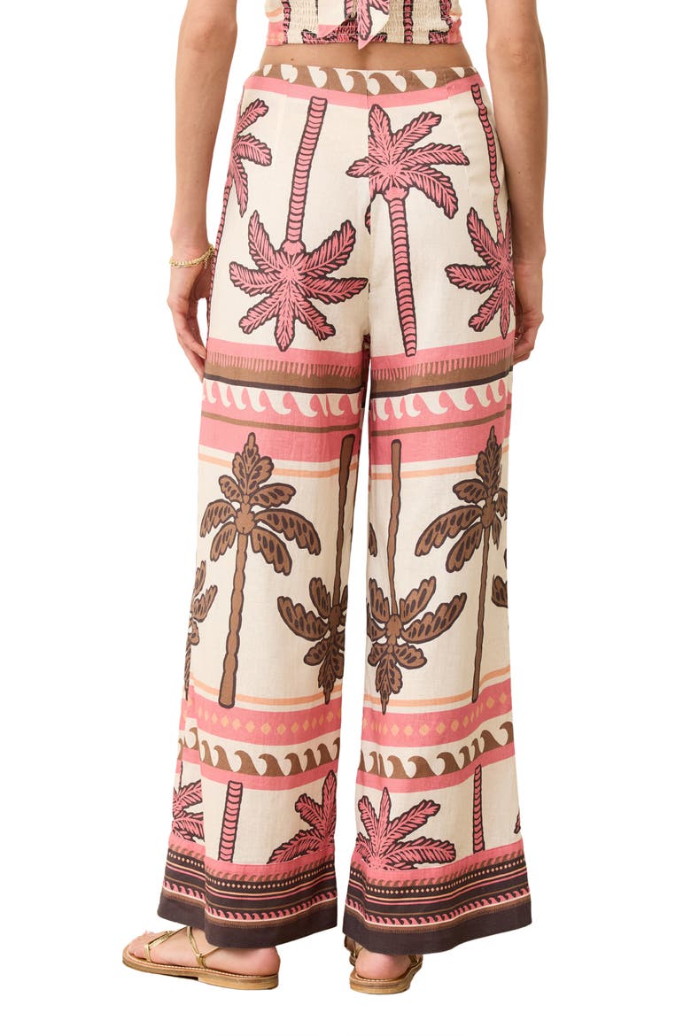 Saguaro Hemp Blend Wide Leg Pants, Alternate, color, DESERT DECO