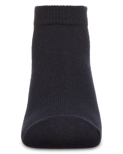 Memoi Unisex Cotton Blend Mid-cut Socks 3-pack In Blue