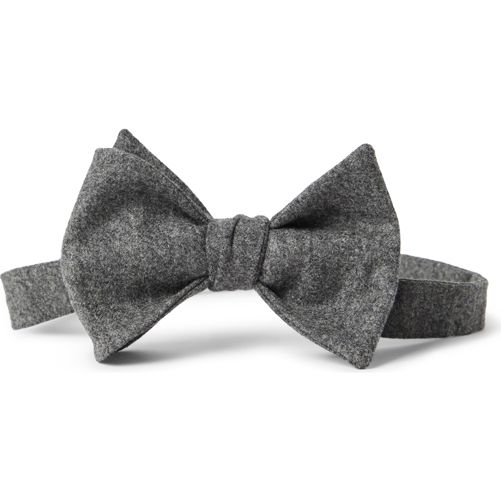 Brunello Cucinelli Flannel Bowtie In Gray