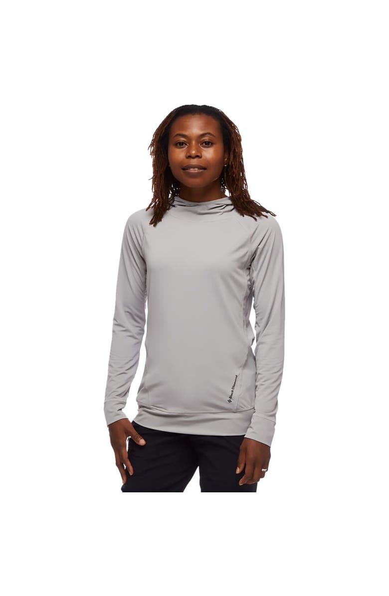 Black Diamond Alpenglow Hooded Long-Sleeve Shirt - Women's, Main, color, Pewter