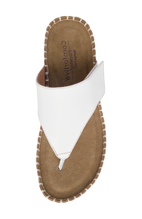 Comfortiva Edwyn Platform Wedge In White