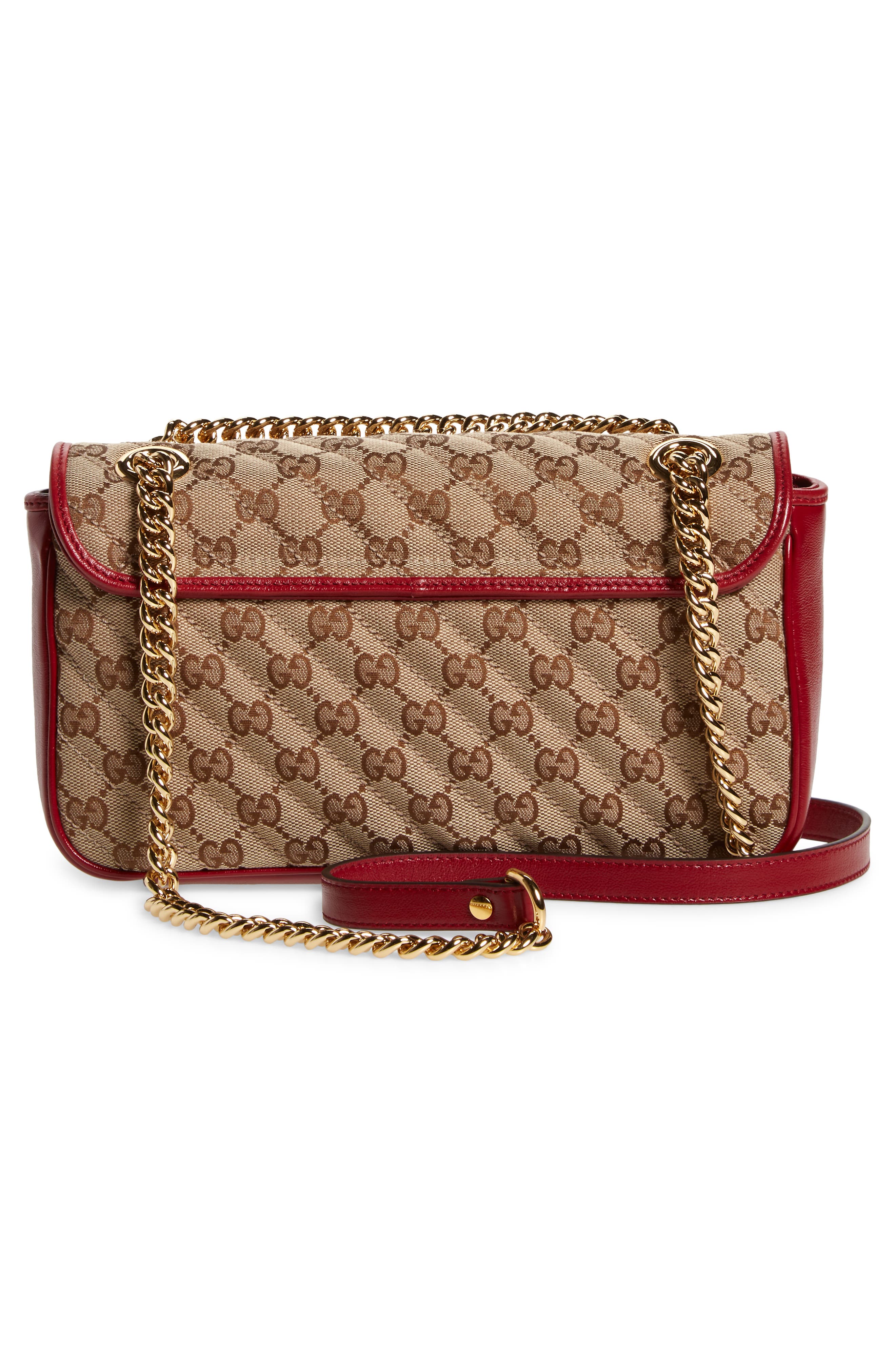 Small 2.0 Shoulder Bag, Alternate, color, BEIGE EBONY/ NEW CHERRY RED
