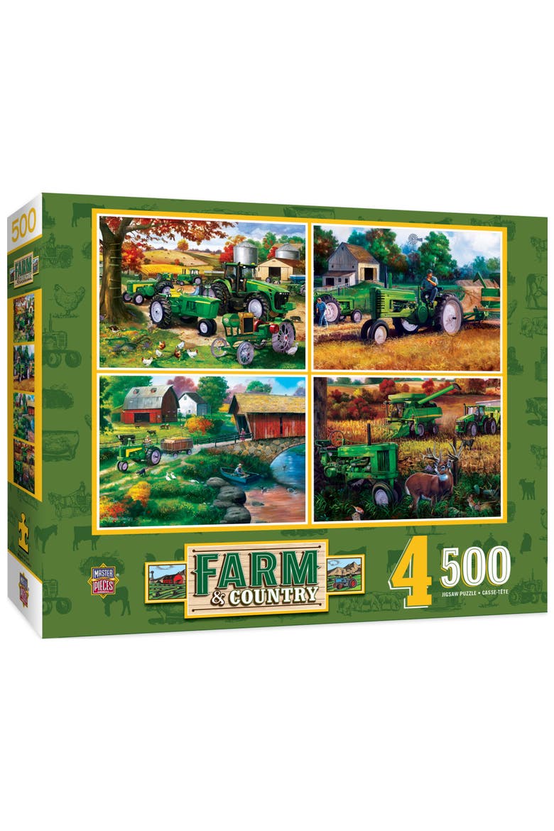 Farm & Country 500pc Puzzles 4 Pack, Main, color, Multicolor