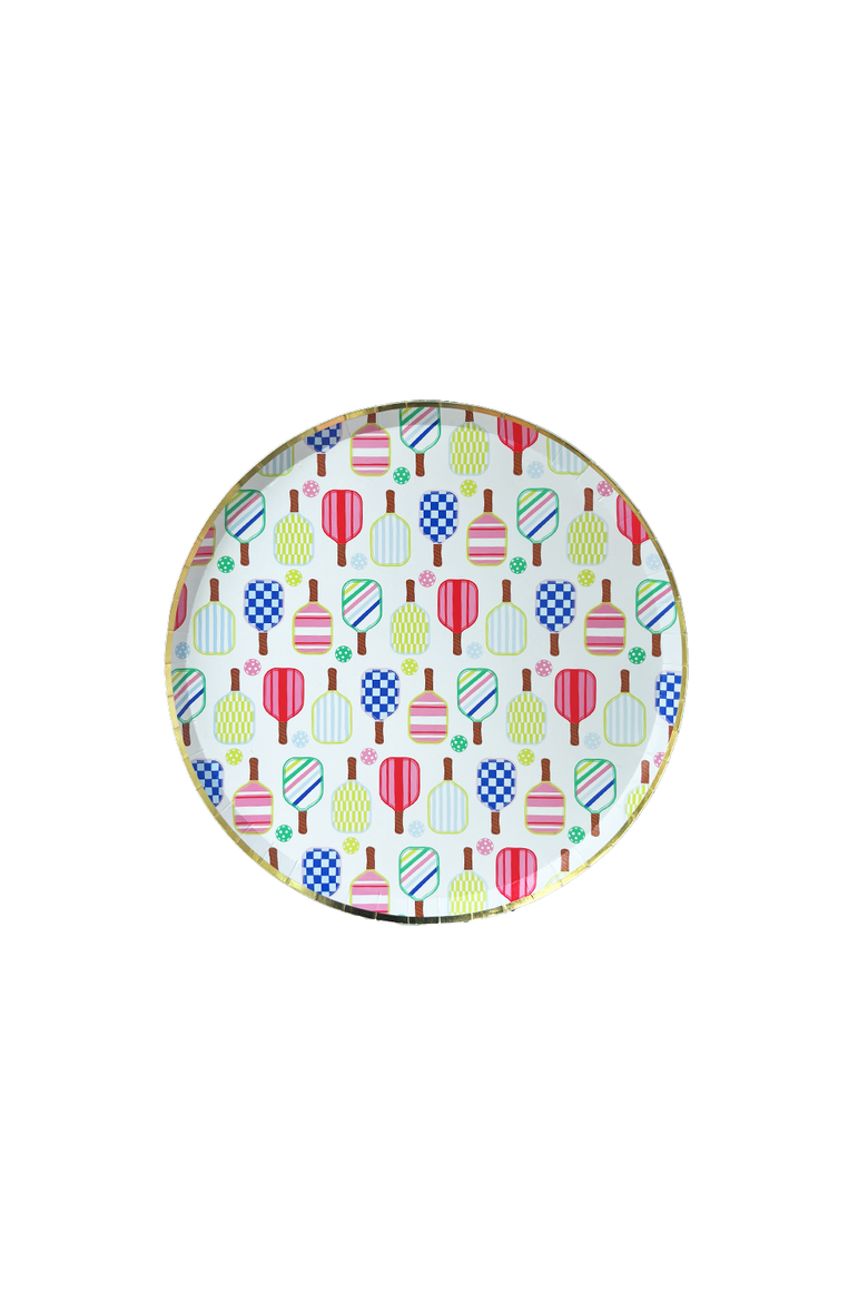 Pickleball Social Club Print Plates, Main, color, Dessert Plates