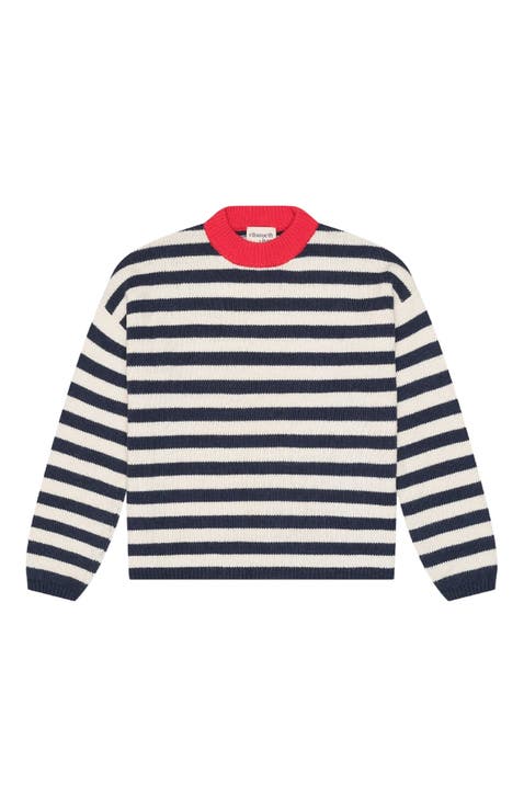 Sadie Crewneck Sweater Stripes