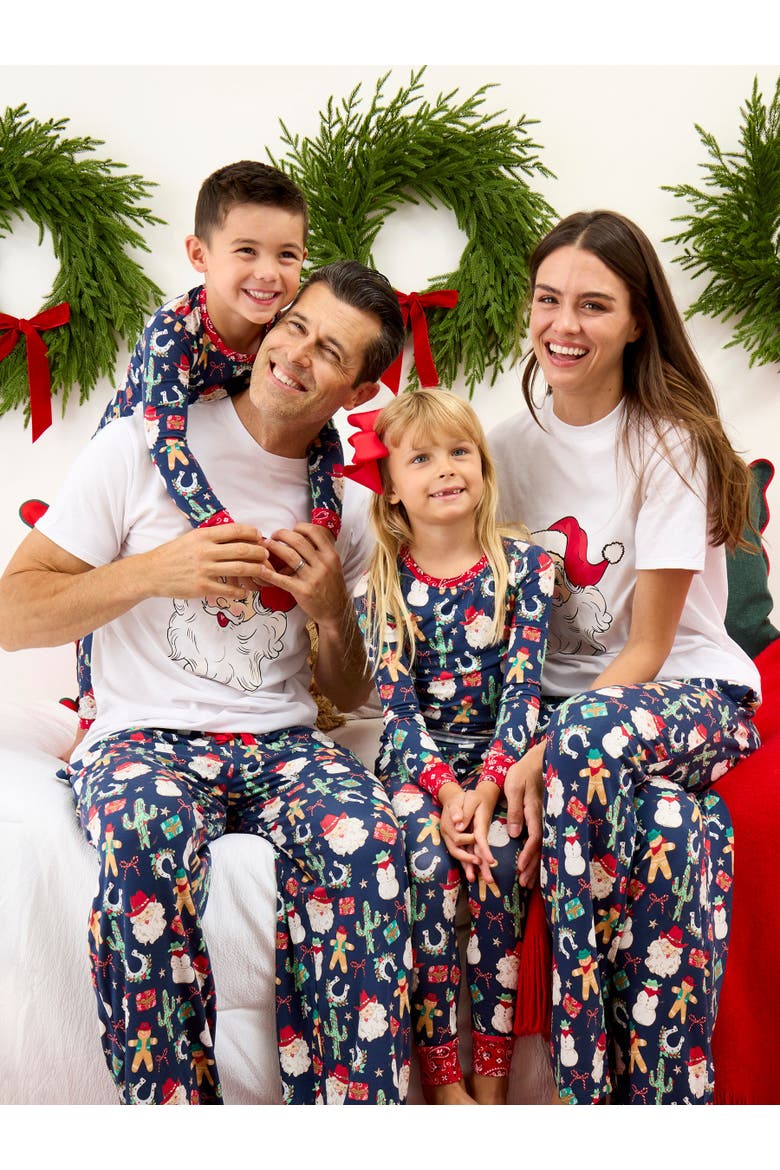 SoftSnooze Unisex Holiday Adult Pajama Pants, Alternate, color, Giddy Up Santa