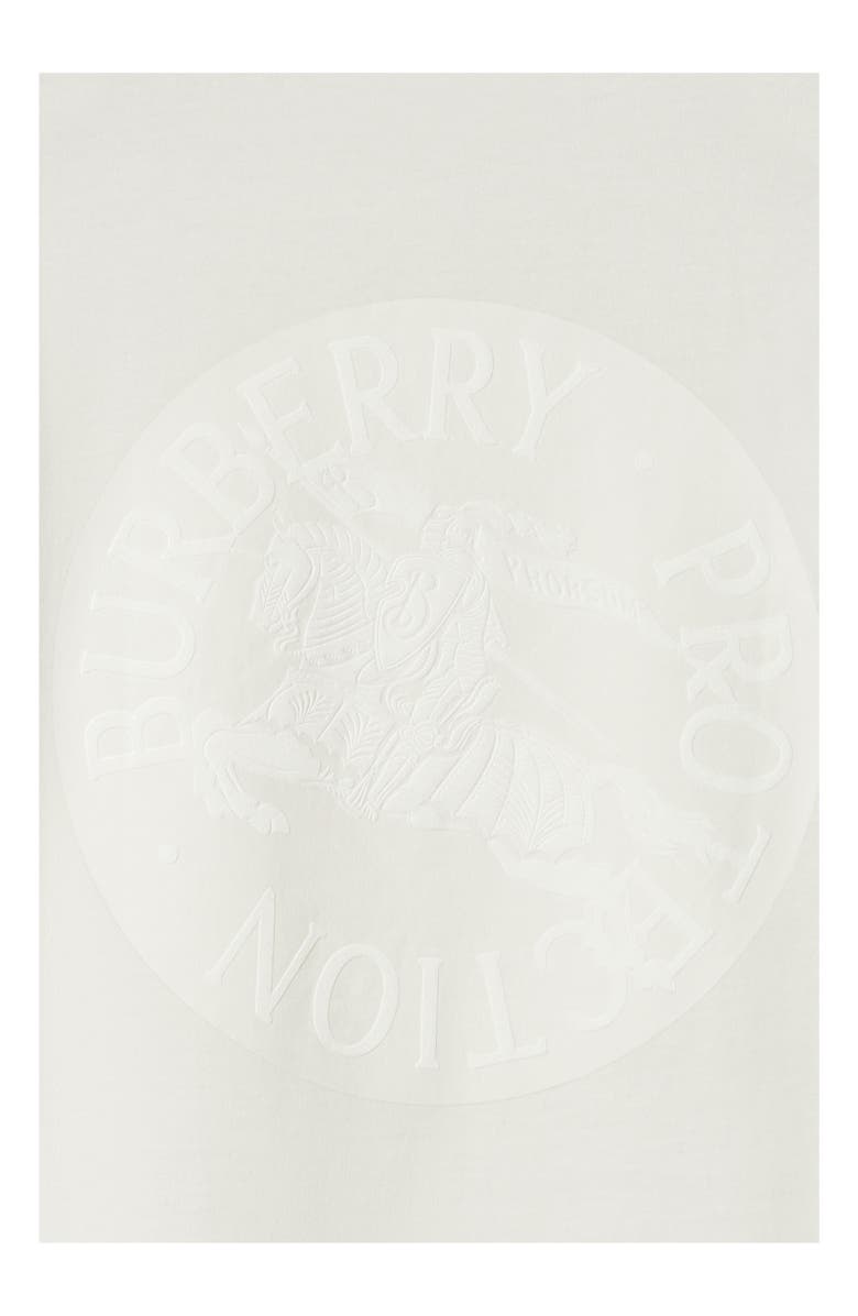 Burberry EKD Badge Cotton T-shirt, Alternate, color, Chalk
