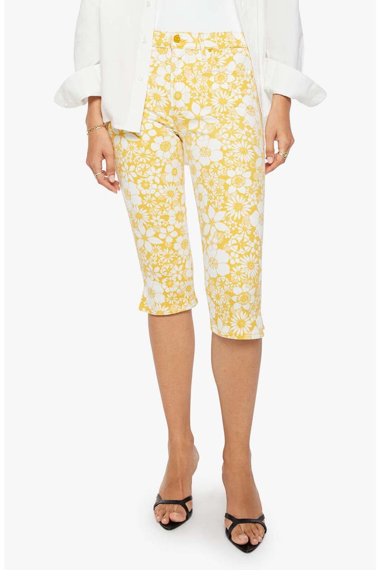 The Stunner Zip Bunny Snip Floral Capri Jeans, Main, color, FLORAL NOTES