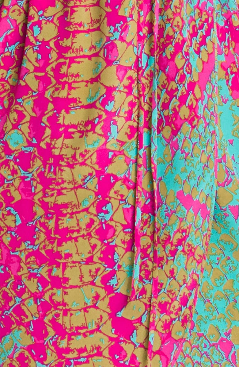 Presley Skye Snake Print Silk Crêpe de Chine Dress, Alternate, color, 