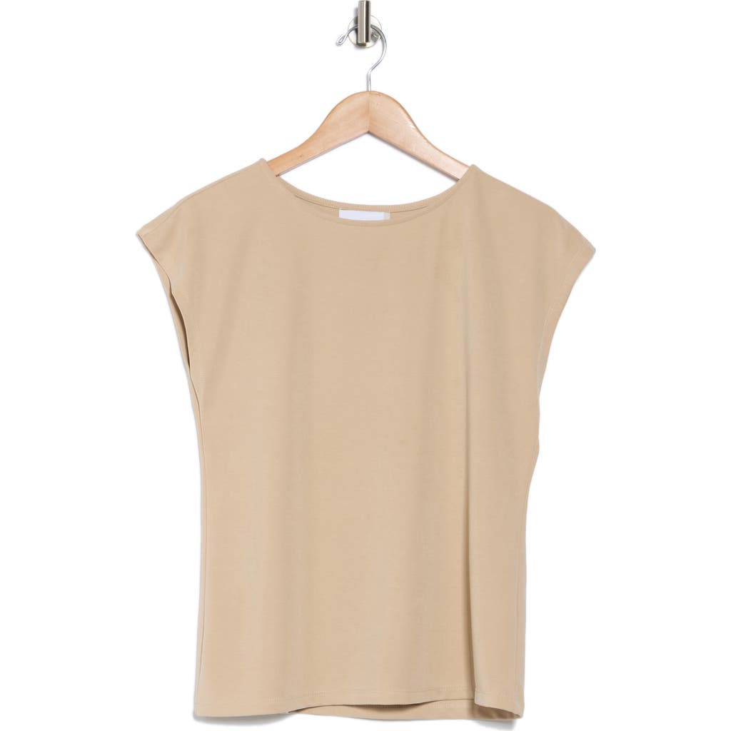 Nordstrom Rack Cap Sleeve Modal Blend T-shirt In Beige Humus