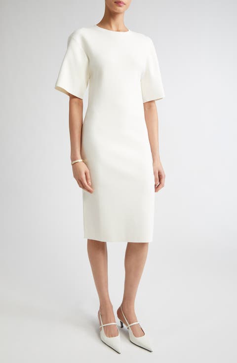 【TOTEME】ノースリーブコットンTシャツドレスオフホワイト Shop White Toteme Online | Nordstrom
