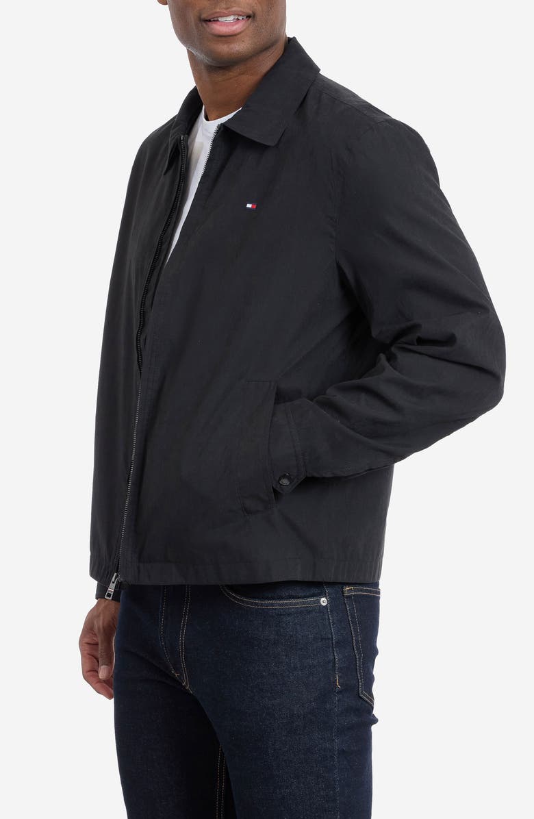 Tommy Hilfiger Microfiber Golf Jacket, Alternate, color, Black