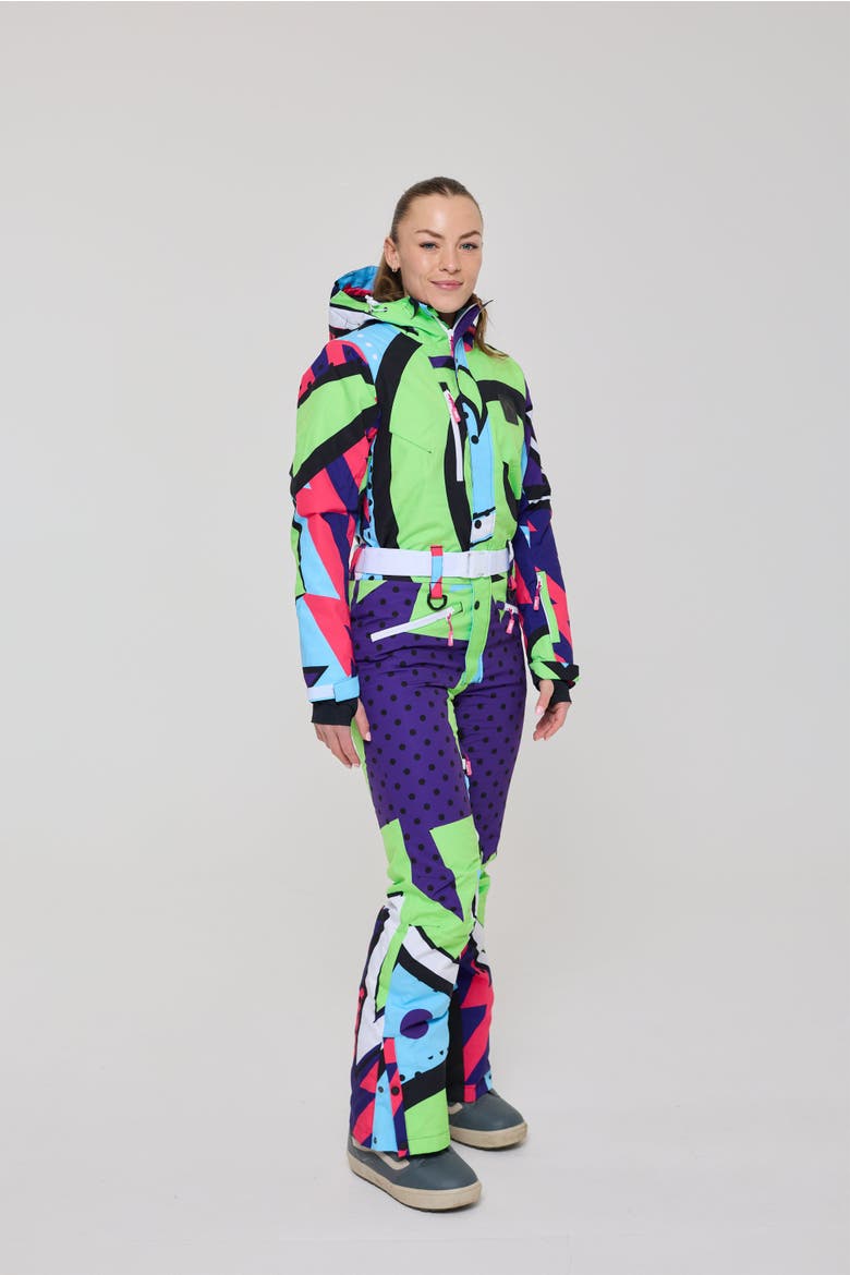 Fresh Prince X Women's Ski Suit, Alternate, color, Colorful geometric design