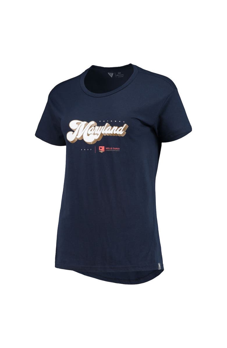 LEVELWEAR Women's Levelwear Navy Wells Fargo Championship Maryland T-Shirt, Alternate, color, Navy