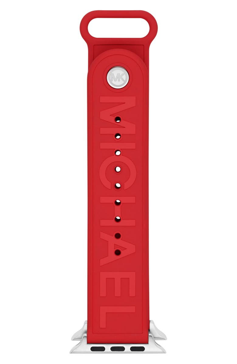 Michael Kors Logo Apple Watch<sup>®</sup> Watchband, Main, color, 