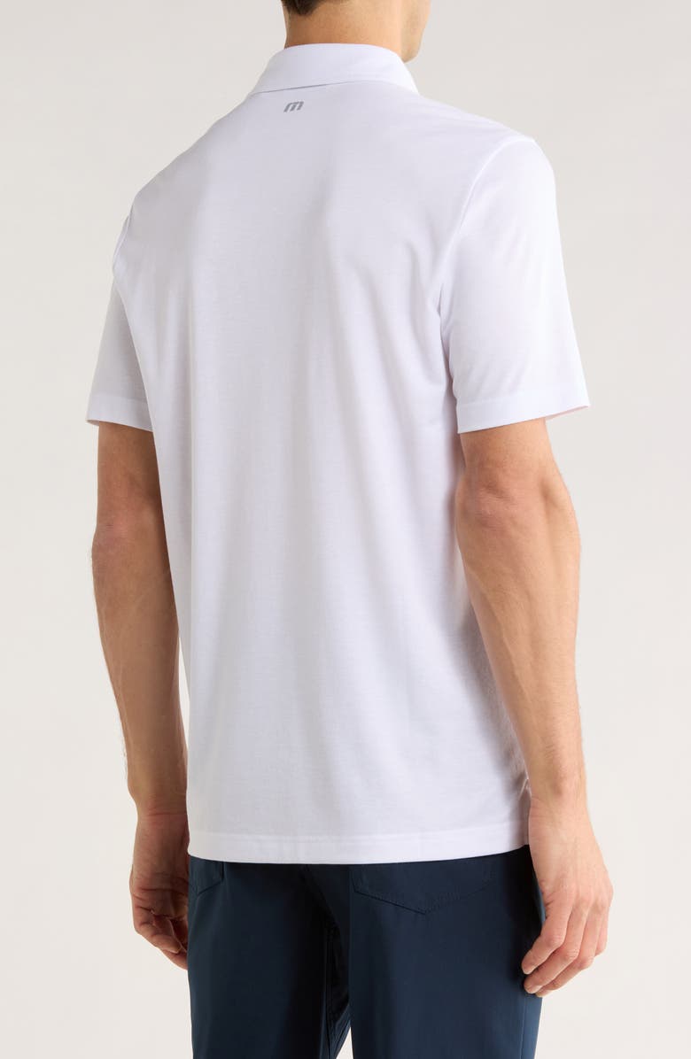 TravisMathew Top Recruit Knit Polo, Alternate, color, White