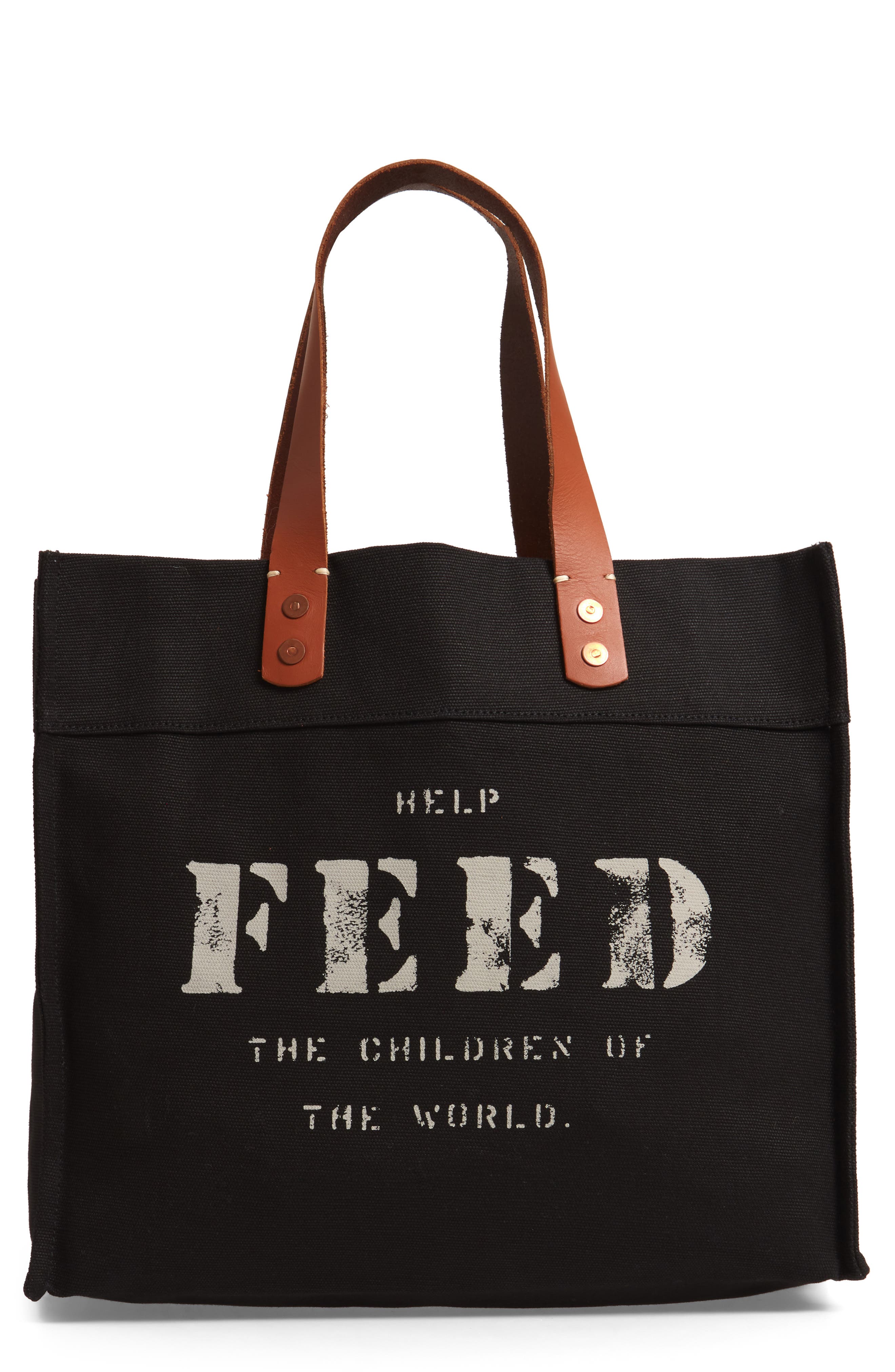 FEED Market Canvas Tote, Main, color, 