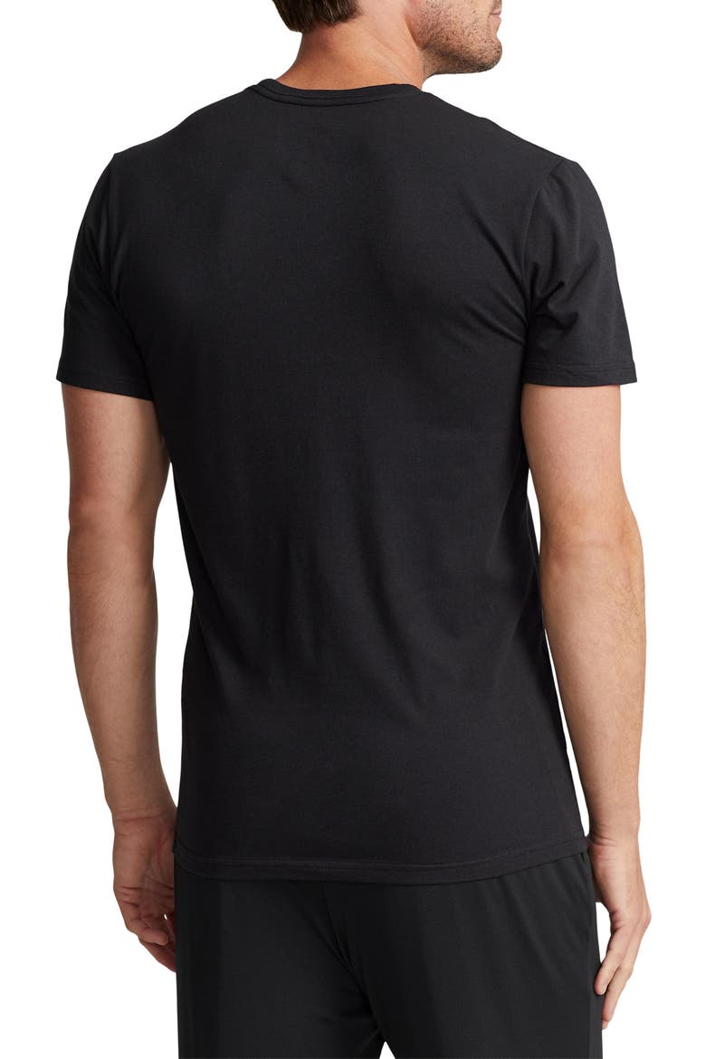 Assorted 3-Pack Stretch Cotton & Modal Undershirts, Alternate, color, BLACK/ PLAID/ GREY
