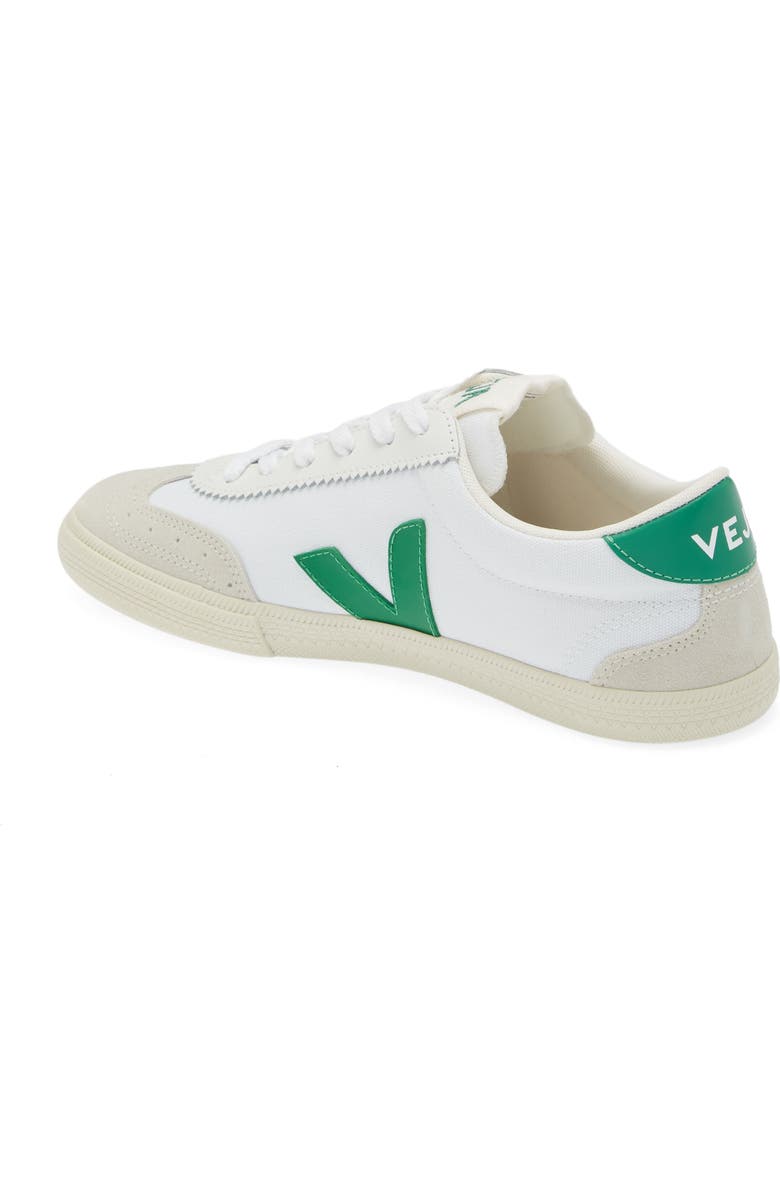 Veja Volley Canvas Sneaker, Alternate, color, White/ Emeraude