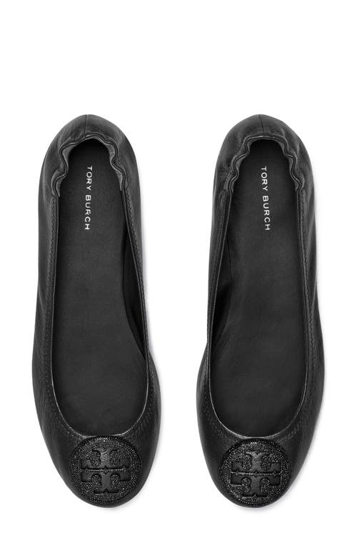 Tory Burch Minnie Travel Pavé Ballet Flat In Black