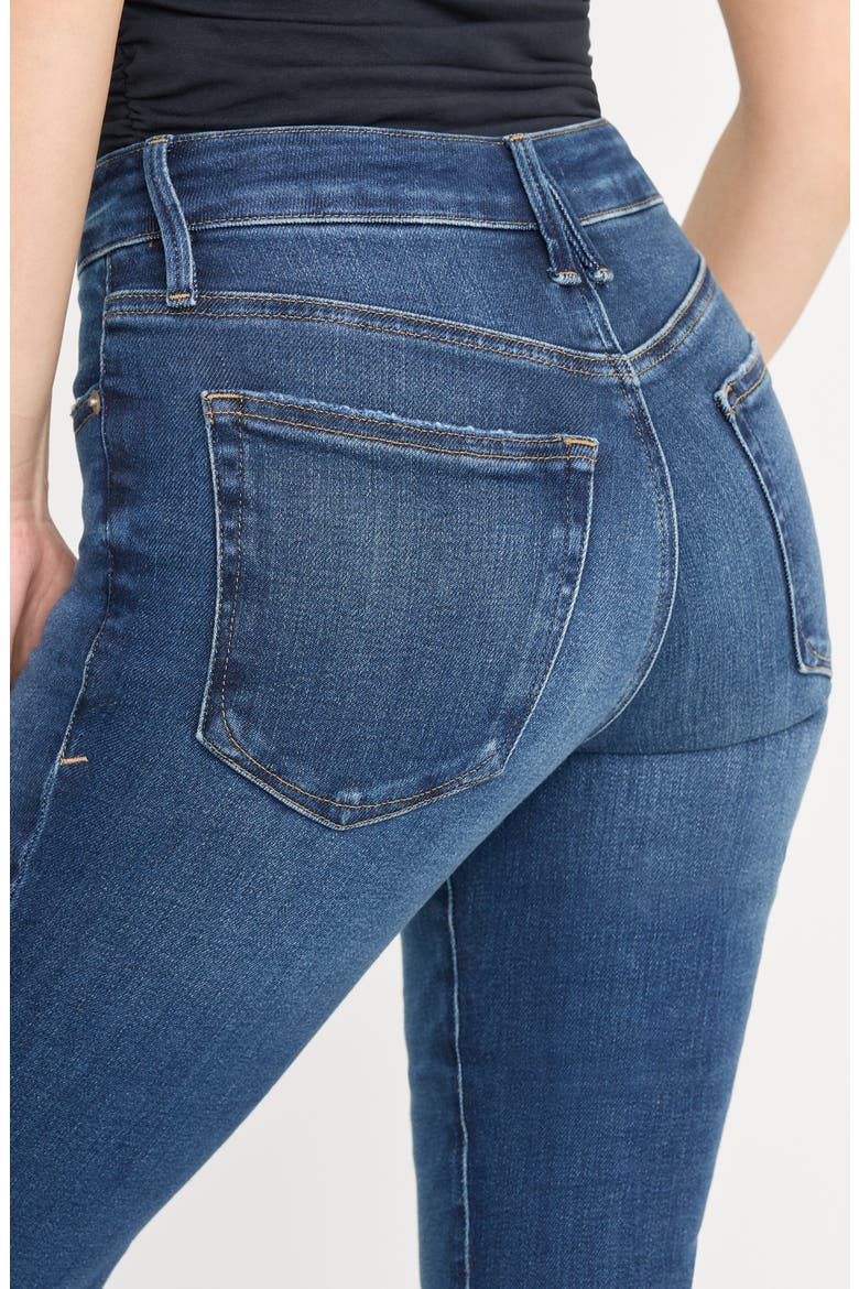 Good Petite High Waist Straight Leg Jeans, Alternate, color, INDIGO511