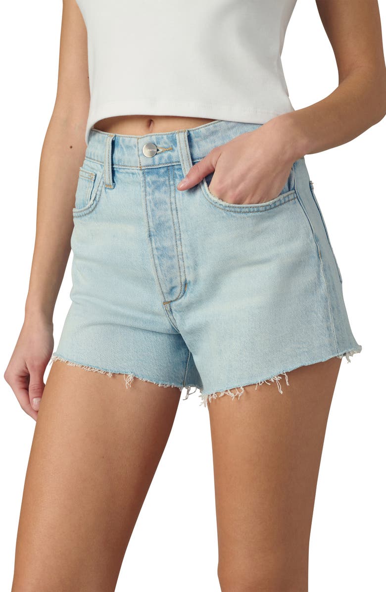 Joe's The Alex Raw Hem High Waist Denim Shorts, Alternate, color,