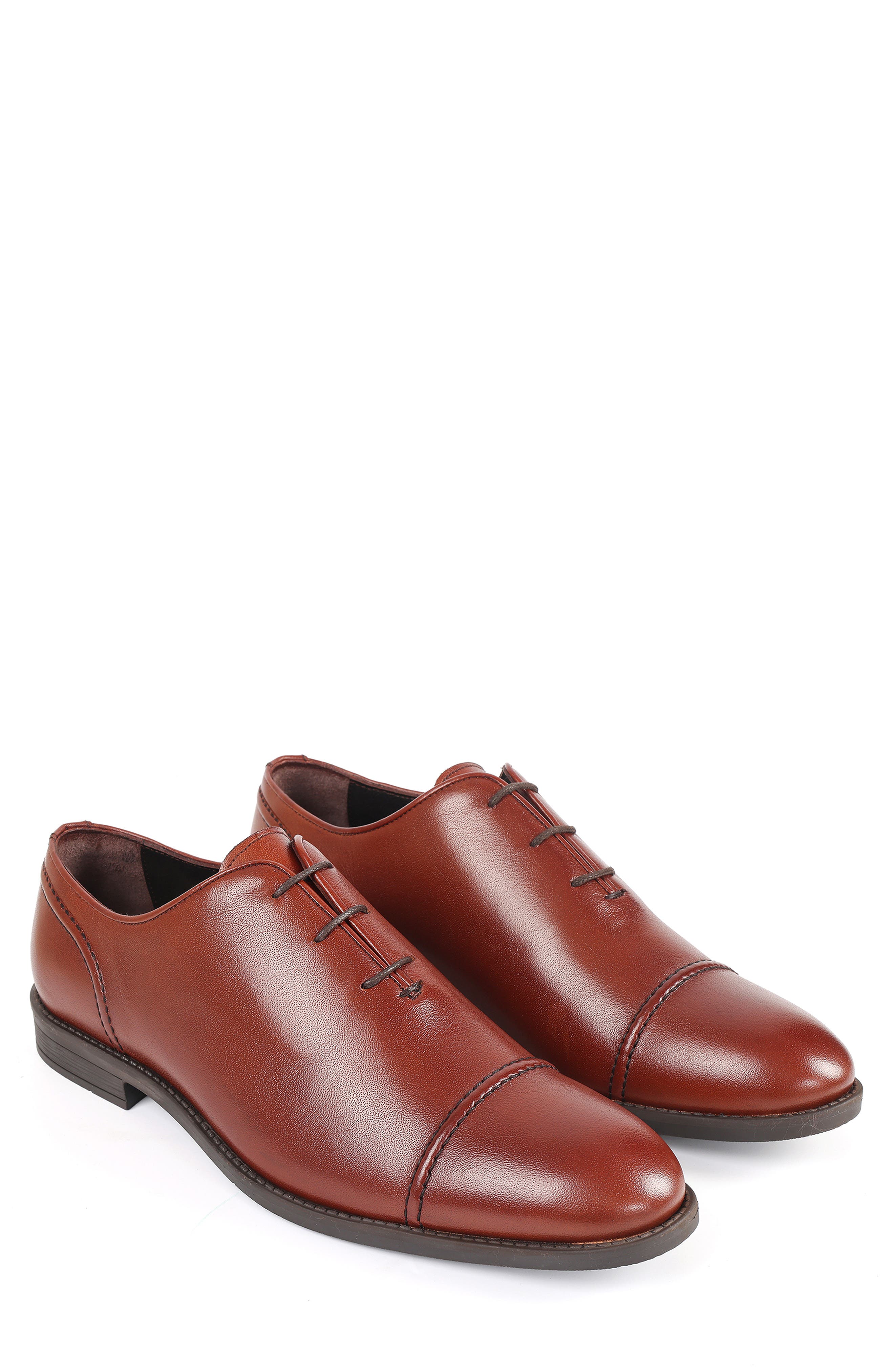 Michigan Arizona Cap Toe Oxford, Alternate, color, COGNAC