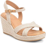 Söfft Newbury Espadrille Ankle Strap Platform Wedge Sandal