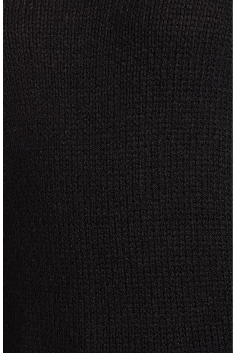High/Low Turtleneck Sweater, Alternate, color, BLACK
