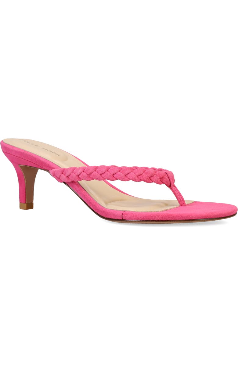 Pelle Moda Earlen Kitten Heel Flip Flop, Main, color, Hyper Pink