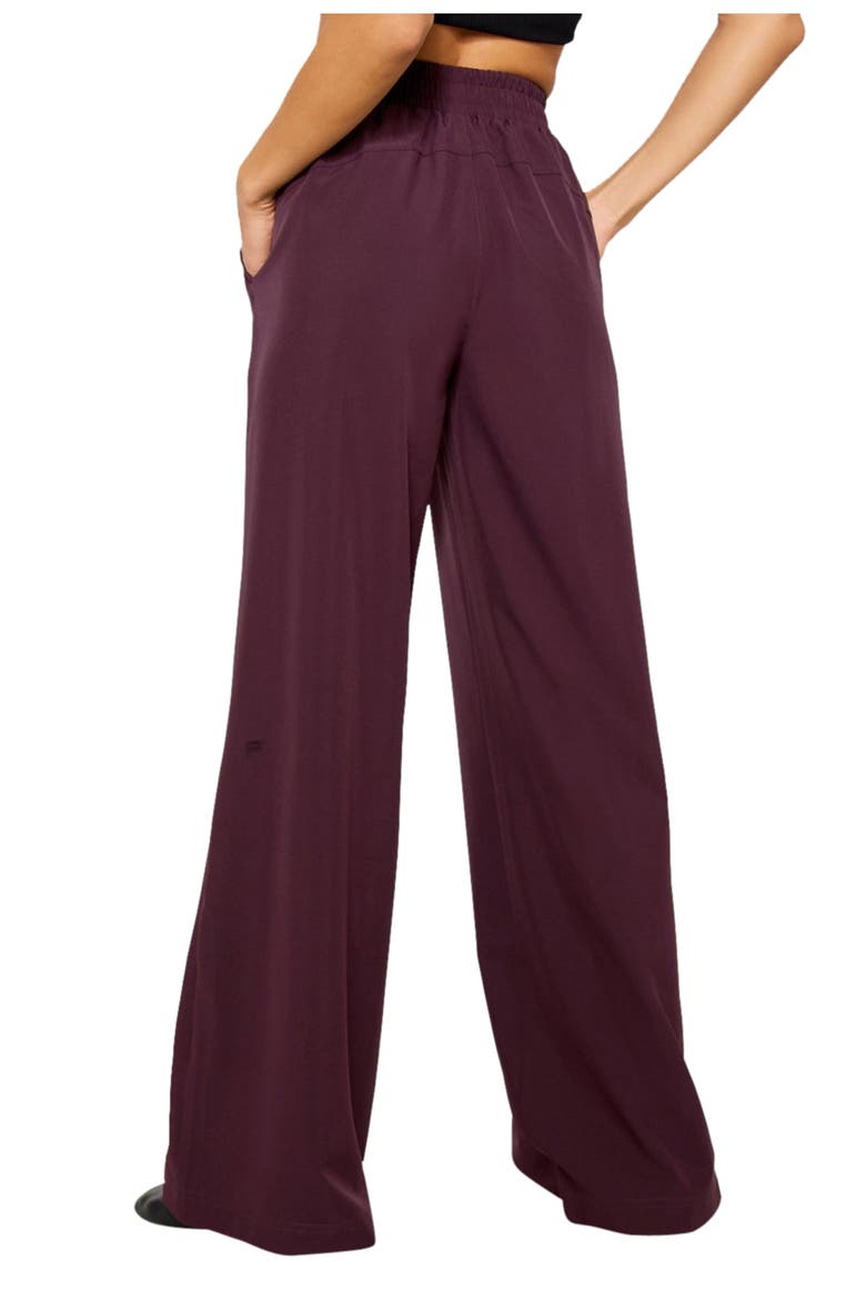 Women's Downtown Wide Leg Pant, Alternate, color, Oxblood