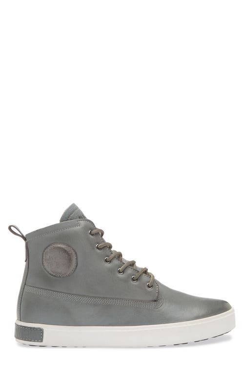 Blackstone Padded Genuine Shearling Lined High Top Sneaker In Gray
