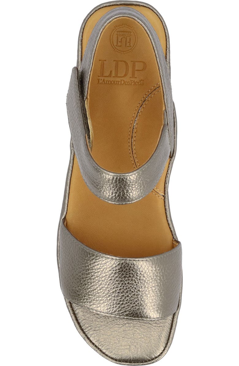 L'Amour des Pieds Abrilla Ankle Strap Sandal, Alternate, color, Hematite